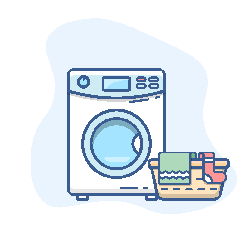 Washing Machine Icon Circle